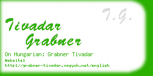 tivadar grabner business card